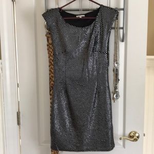 NWOT super cute metallic polka dot dress